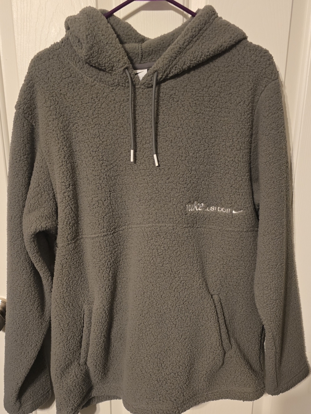 Nike Women’s Olive Sherpa Hoodie SIZE M NWT